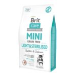 Brit Care Mini Grain Free Light & Sterilised, Rabbit & Salmon - 2kg